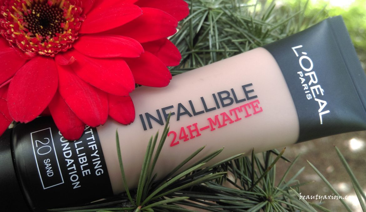 Loreal Infallible 24h Matte Tečni Puder Beautyaxiom 8847